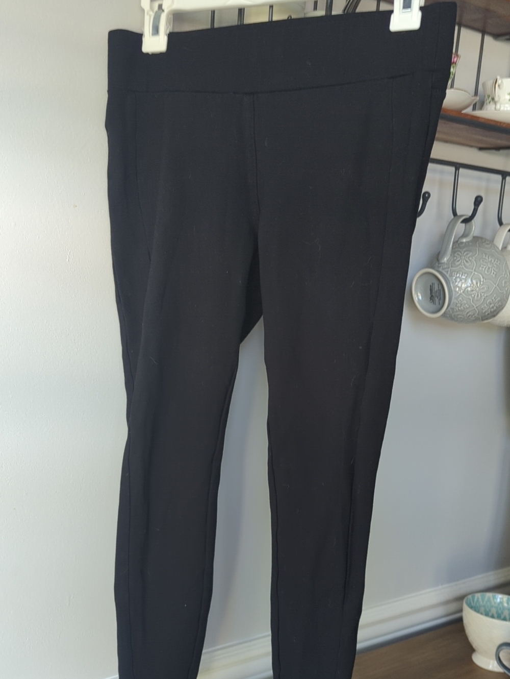 LOFT Black Ponte Slim Leggings